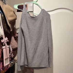 Treasure & Bond asymmetrical open shoulder sweater- size XS
